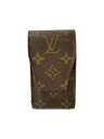 【中古】LOUIS VUITTON◆エテュイ・シガレット_モノグラム・キャンバス_BRW/--/BRW/メンズ【服飾雑貨他】