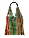 【中古】MARNI◆ハンモックバッグ/トートバッグ/--/マルチカラー/ストライプ【バッグ】