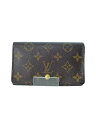 【中古】LOUIS VUITTON◆2)ポルト・フォイユ・トレゾール_モノグラム・キャンバス_BRW/PVC/BRW/メンズ【服飾雑貨他】(4)