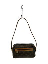 【中古】LOUIS VUITTON◆ポシェット・シテ_モノグラム・キャンバス_BRW/レザー/BRW【バッグ】