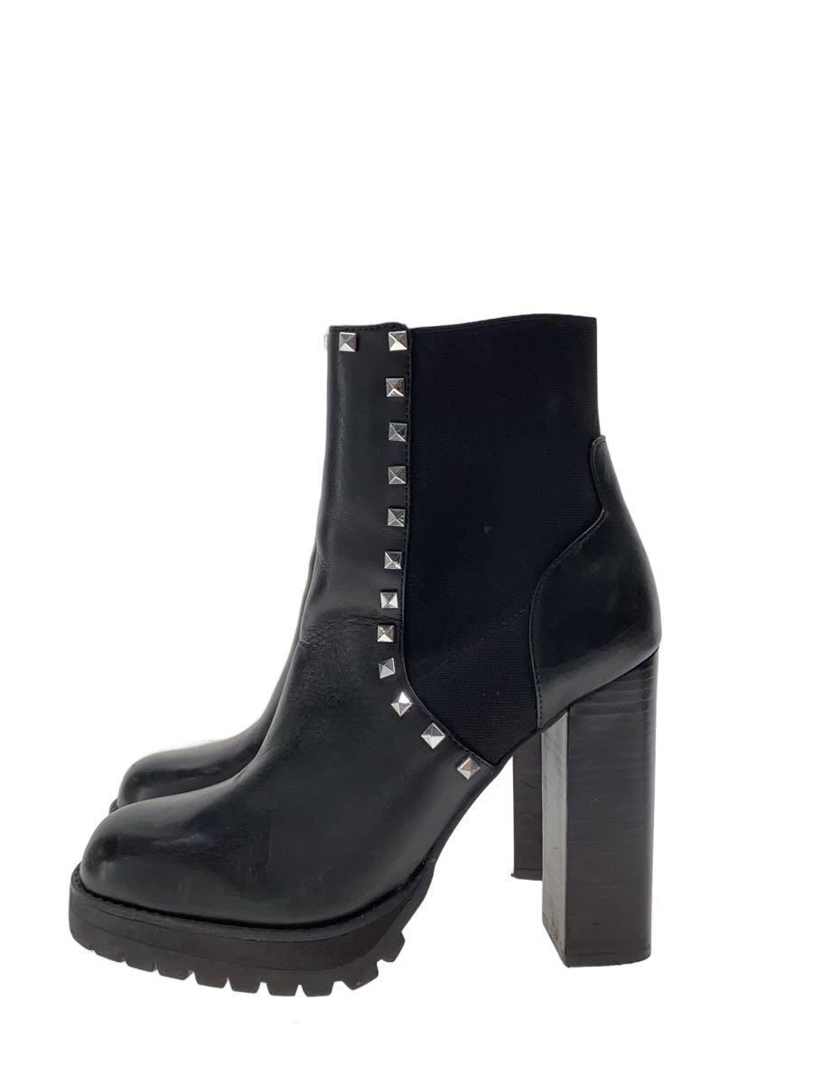 【中古】STEVE MADDEN◆ブーツ/--/BLK/レザー【シューズ】