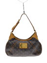 【中古】LOUIS VUITTON◆テムズPM_モノグラム・キャンバス_BRW/PVC/BRW//【バッグ】