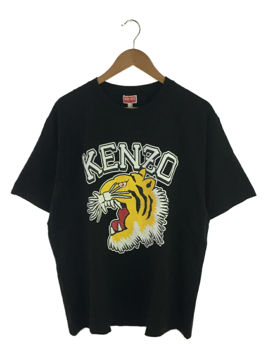 【中古】KENZO◆Tシャツ/L/コットン/BL