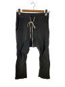 【中古】Rick Owens◆サルエルイージーパンツ/46/コットン/GRY/RU14F2380-CW/使用感有り【メンズウェア】