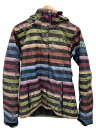 【中古】ROXY◆ウェアー/--/マルチカラー/ジャケット ボーダー【スポーツ】