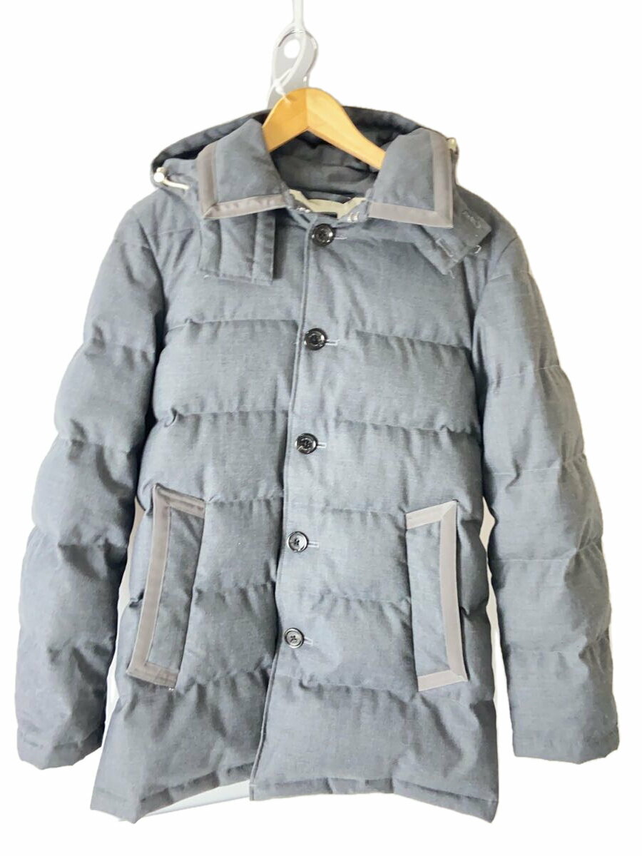 【中古】THE SHOP TK◆ダウンジャケット/M/ウール/GRY【メンズウェア】