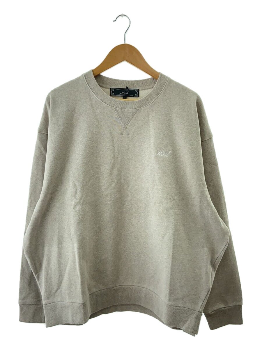 KITH◆スウェット/XL/コットン/GRY/KHM031535/Nelson Crewneck-Almond Heather