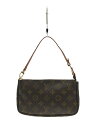 【中古】LOUIS VUITTON◆ポシェット・アクセソワール(OLD)_モノグラム_BRW/PVC/BRW/VI0033/M51980【バッグ】