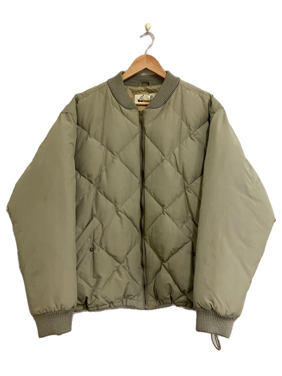 【中古】EDDIE BAUER◆ダウンジャケット/XL/コットン/KHK//【メンズウェア】