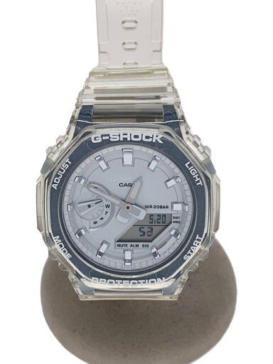 【中古】CASIO◆クォーツ腕時計_G-SHOCK/デジアナ/ラバー/SLV/CLR/SS【服飾雑貨他】 【中古】CASIO◆クォーツ腕時計_G-SHOCK/デジアナ/ラバー/SLV/CLR/SS【服飾雑貨他】