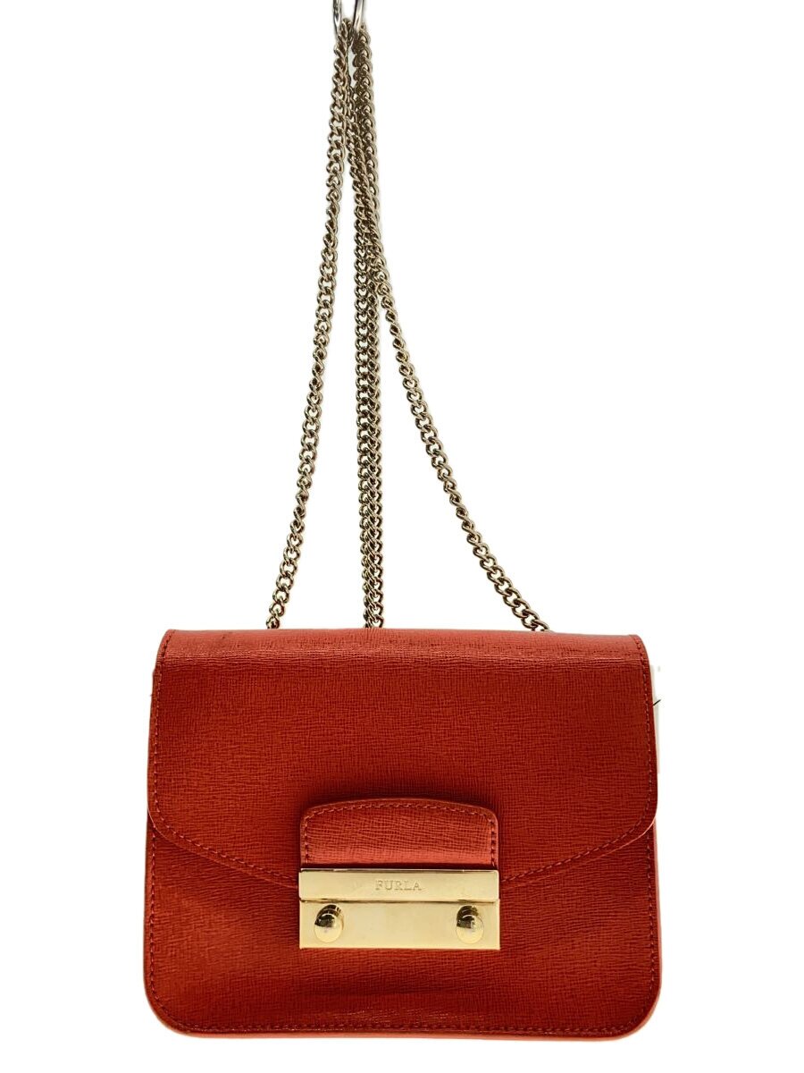 Furla - 【中古】FURLA◆ショルダーバッグ/レザー/BRD/無地/G6400/03【バッグ】