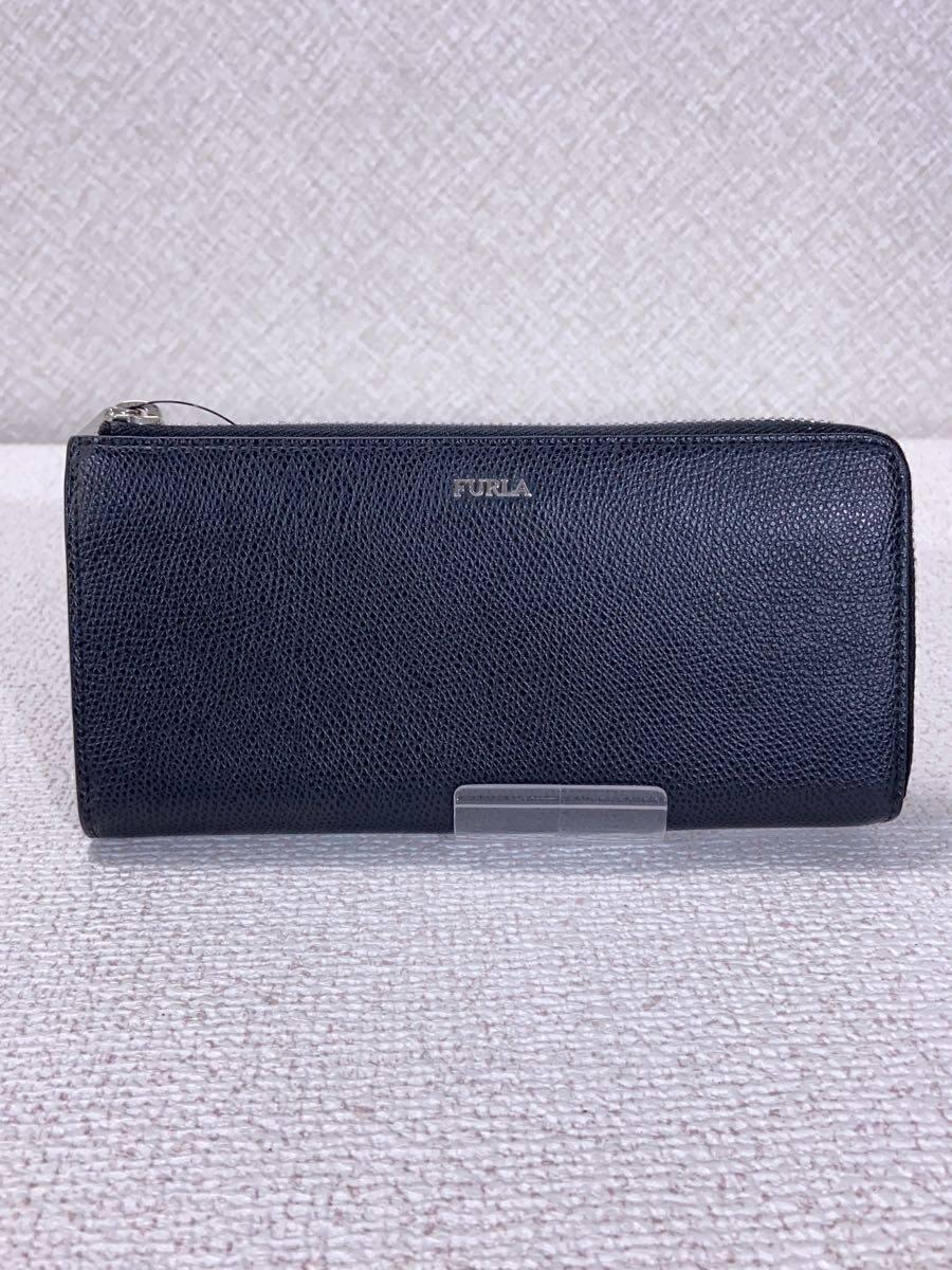 【中古】FURLA◆長財布/--/BLK/メンズ【服飾雑貨他】