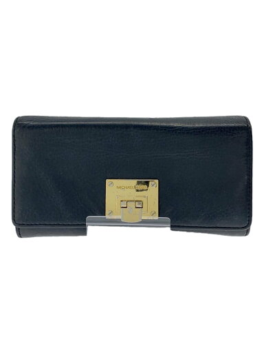 【中古】MICHAEL KORS◆長財布/レザー/BLK/無地/レディース/b-1507//【服飾雑貨他】 【中古】MICHAEL KORS◆長財布/レザー/BLK/無地/レディース/b-1507//【服飾雑貨他】