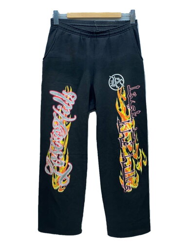 【中古】24AW/LOST IN THE HILLS/バギースウェットパンツ/ロゴプリント/M/BLK/USA製【メンズウェア】 【中古】24AW/LOST IN THE HILLS/バギースウェットパンツ/ロゴプリント/M/BLK/USA製【メンズウェア】