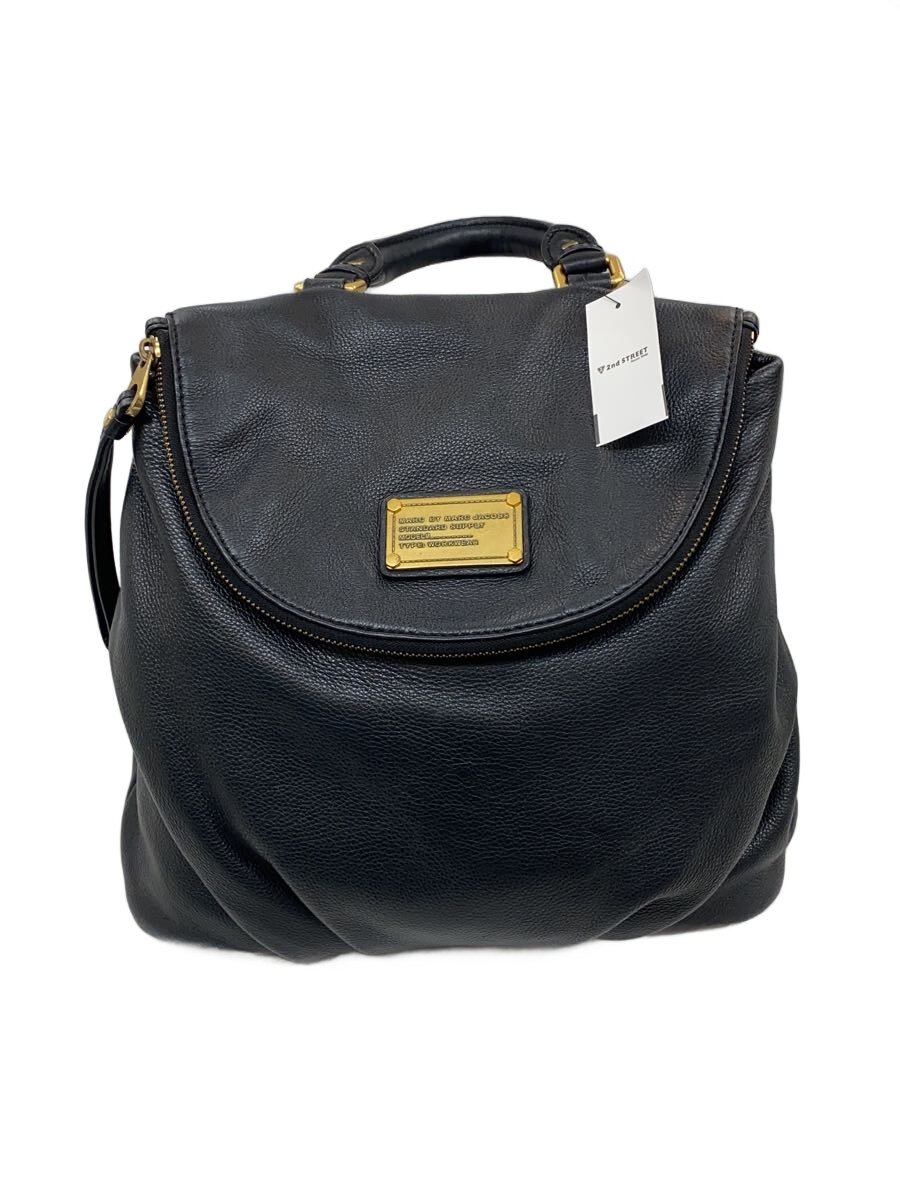 【中古】MARC BY MARC JACOBS◆リュック/牛革/BLK/m0001402【バッグ】