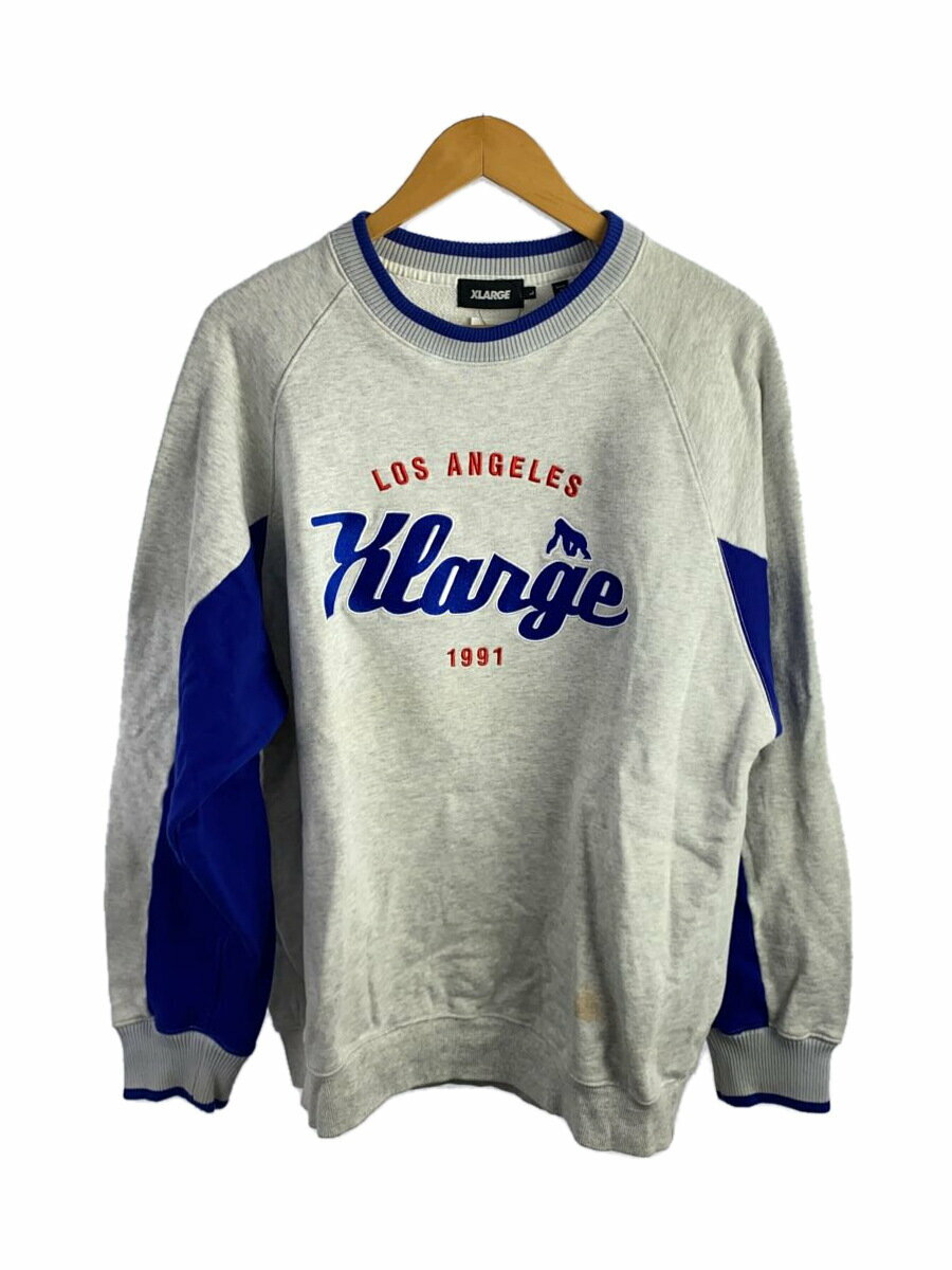 【中古】X-LARGE◆スウェット/L/コットン/GRY/101229012009【メンズウェア】