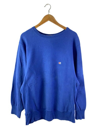 【中古】Champion◆80s/USA製/REVERSE WEAVE/トリコタグ/スウェット/XL/コットン/BLU/汚れ【メンズウェア】 【中古】Champion◆80s/USA製/REVERSE WEAVE/トリコタグ/スウェット/XL/コットン/BLU/汚れ【メンズウェア】