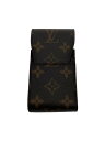 【中古】LOUIS VUITTON◆エテュイ・シガレット_モノグラム・キャンバス_BRW/M63024/PVC/総柄/メンズ【服飾雑貨他】