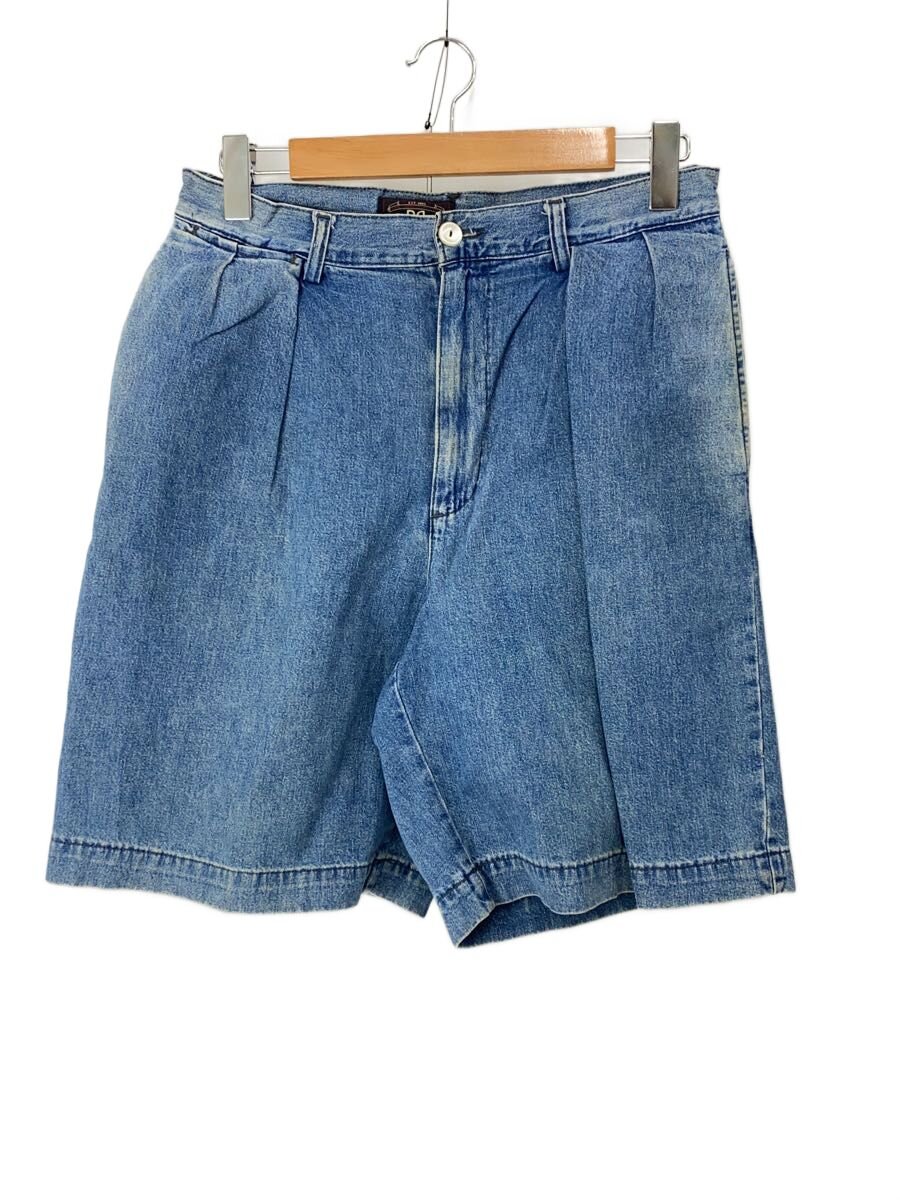 【中古】RRL◆ショートパンツ/30/コットン/インディゴ/無地/21953-4380【メンズウェア】