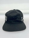 【中古】OFF-WHITE◆17AW/DIAG BRUSHED CAP/コットン/ブラック/メンズ/OMLB007F17400089【服飾雑貨他】