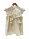 【中古】SNIDEL◆ノースリフリルオーガンシースルーブラウス/one/ポリエステル/WHT/SWFB224164【レディースウェア】