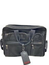 【中古】TUMI◆ブリーフケース/キャンバス/BLK【バッグ】
