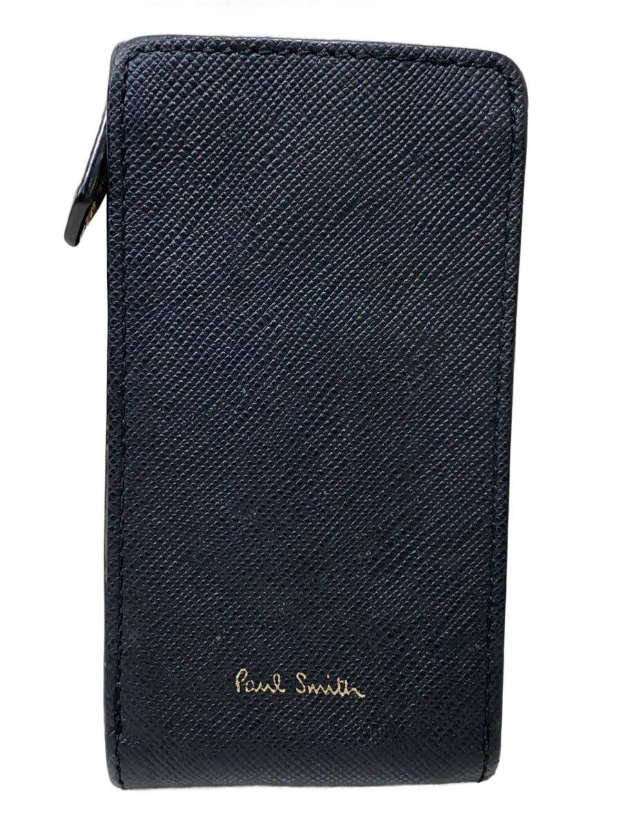 【中古】Paul Smith◆キーケース/レザー/BLK/無地/メンズ【服飾雑貨他】