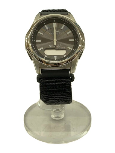 【中古】CASIO◆ソーラー腕時計・WAVECEPTOR/デジアナ/BLK【服飾雑貨他】 【中古】CASIO◆ソーラー腕時計・WAVECEPTOR/デジアナ/BLK【服飾雑貨他】