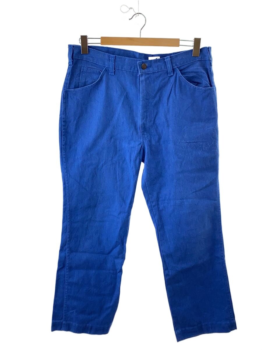 【中古】DICKIES◆70s/42talon/ストレートパンツ/36/コットン/BLU/無地【メンズウェア】