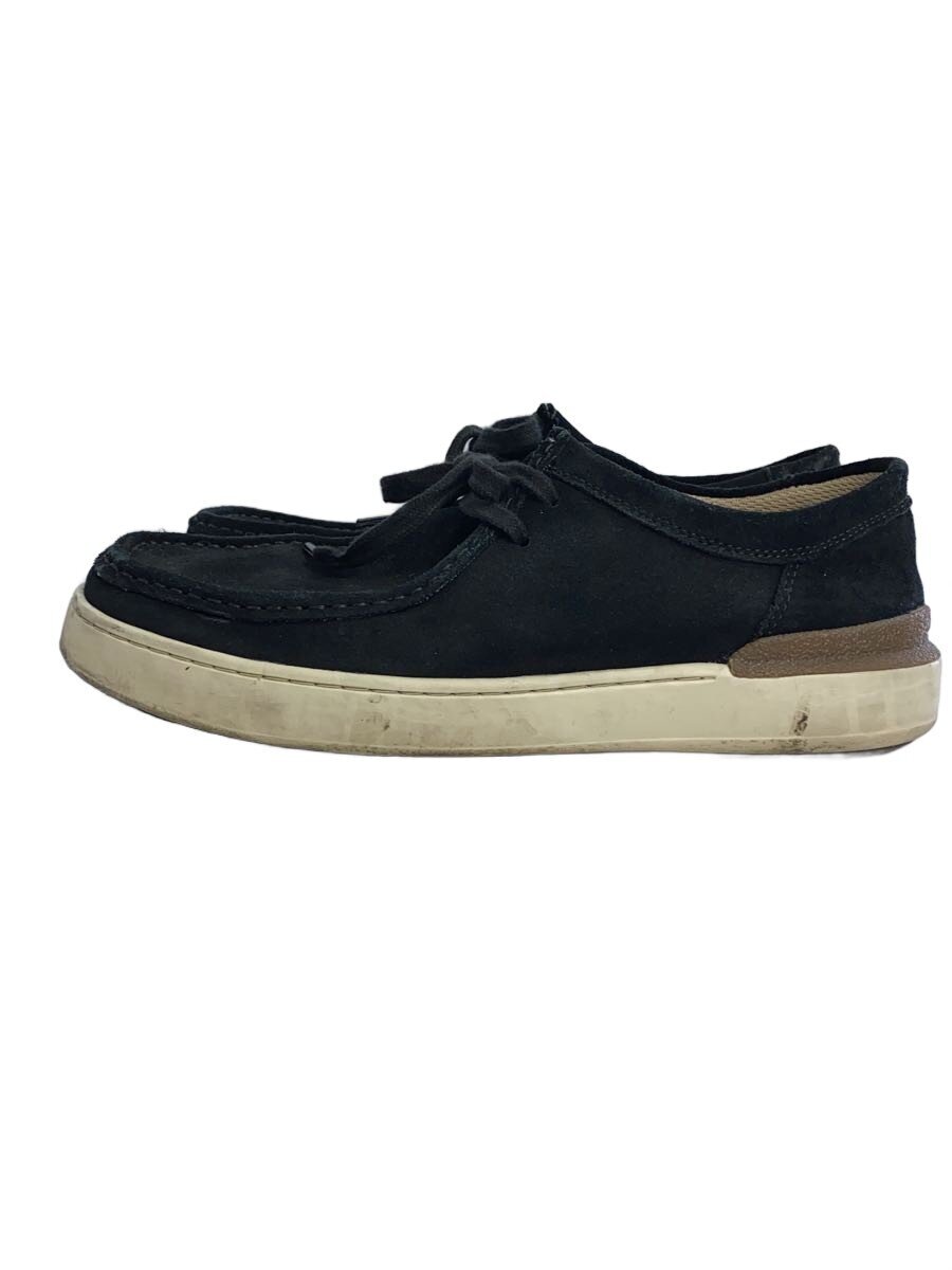 【中古】Clarks◆CourtLiteWally/ローカットスニーカー/26.5cm/BLK/スウェード/CL915BM14964【シューズ】