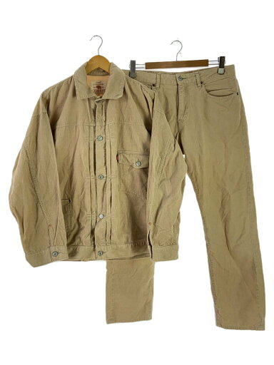 【中古】GO WEST◆セットアップ/3/コーデュロイ/BEG【メンズウェア】 【中古】GO WEST◆セットアップ/3/コーデュロイ/BEG【メンズウェア】