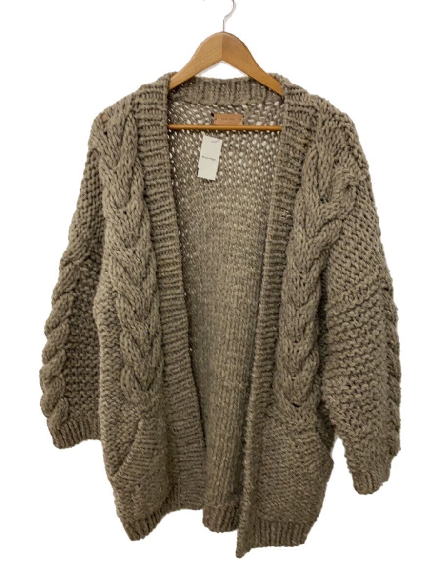 【中古】TODAYFUL◆カーディガン(厚手)/38/ウール/GRY/無地/11820518【レディースウェア】