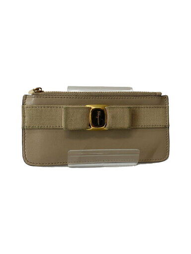【中古】Salvatore Ferragamo◆コインケース/レザー/BEG/レディース/JP-22E010【服飾雑貨他】 【中古】Salvatore Ferragamo◆コインケース/レザー/BEG/レディース/JP-22E010【服飾雑貨他】