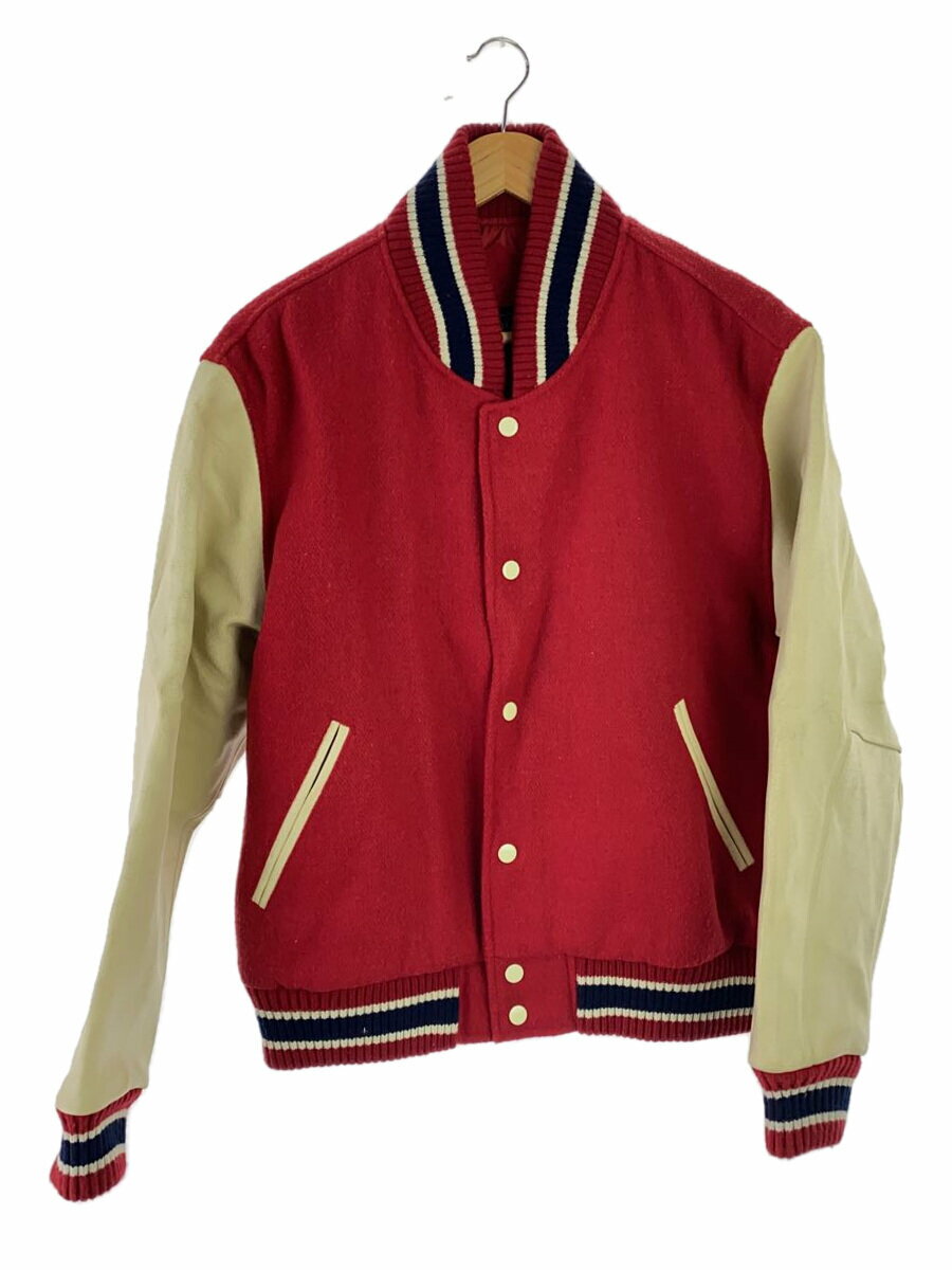 【中古】VAN◆スタジャン/M/ウール/RED【メンズウェア】