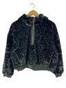 【中古】NIKE◆パーカー/L/フェイクファー/BLK/アニマル/CW6482-070【レディースウェア】