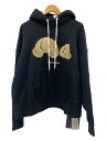 【中古】Palm Angels◆21AW/タグ付/BEARHOODIE/パーカー/S/コットン/BLK/PMBB058F21FLE007【メンズウェア】