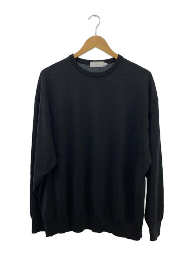 【中古】Graphpaper◆High Gauge Knit Oversized Crew Nec/FREE/ウール/BLK/GU233-80251B【メンズウェア】 【中古】Graphpaper◆High Gauge Knit Oversized Crew Nec/FREE/ウール/BLK/GU233-80251B【メンズウェア】