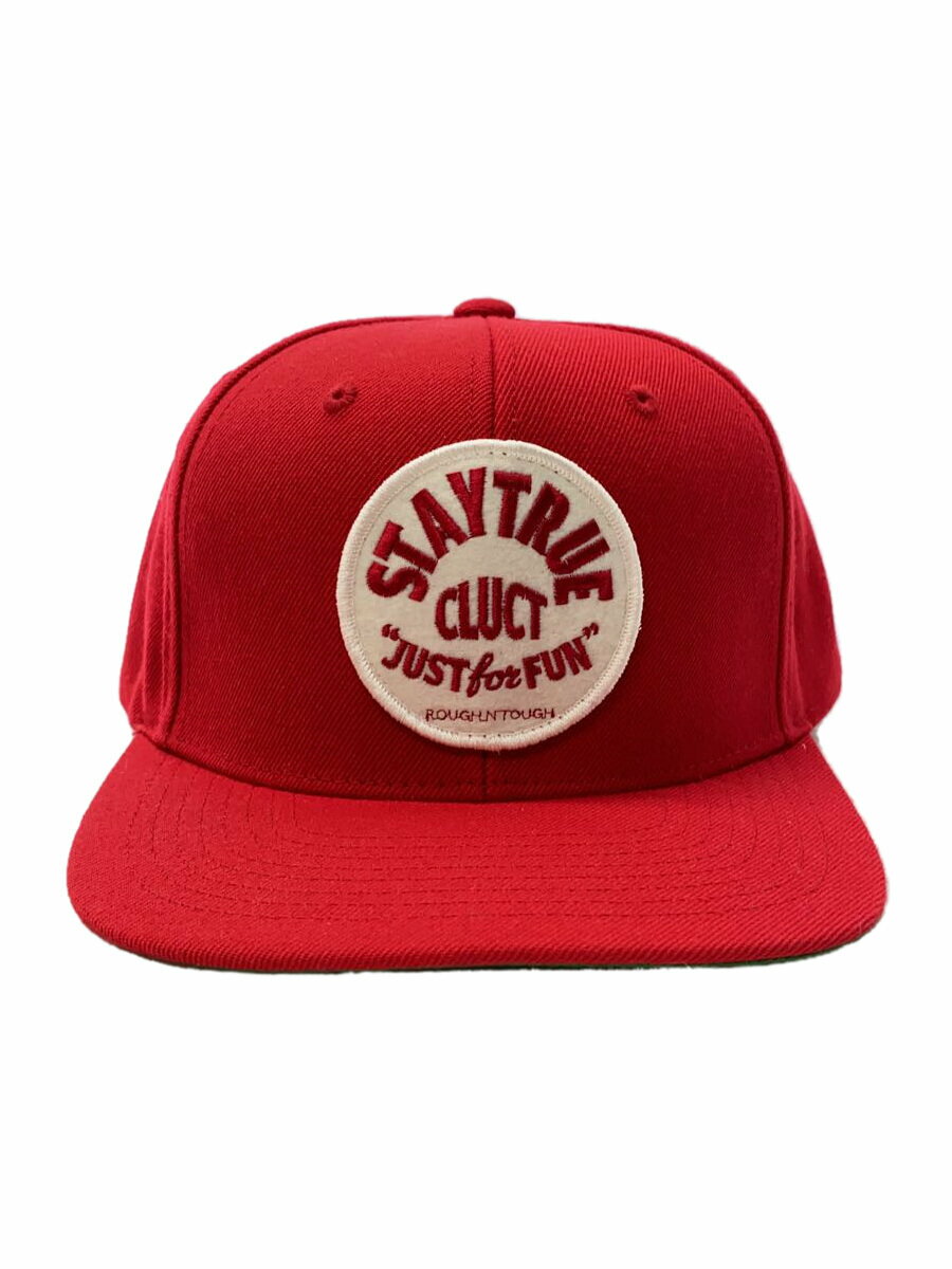 【中古】CLUCT◆キャップ/--/RED/メンズ【服飾雑貨他】