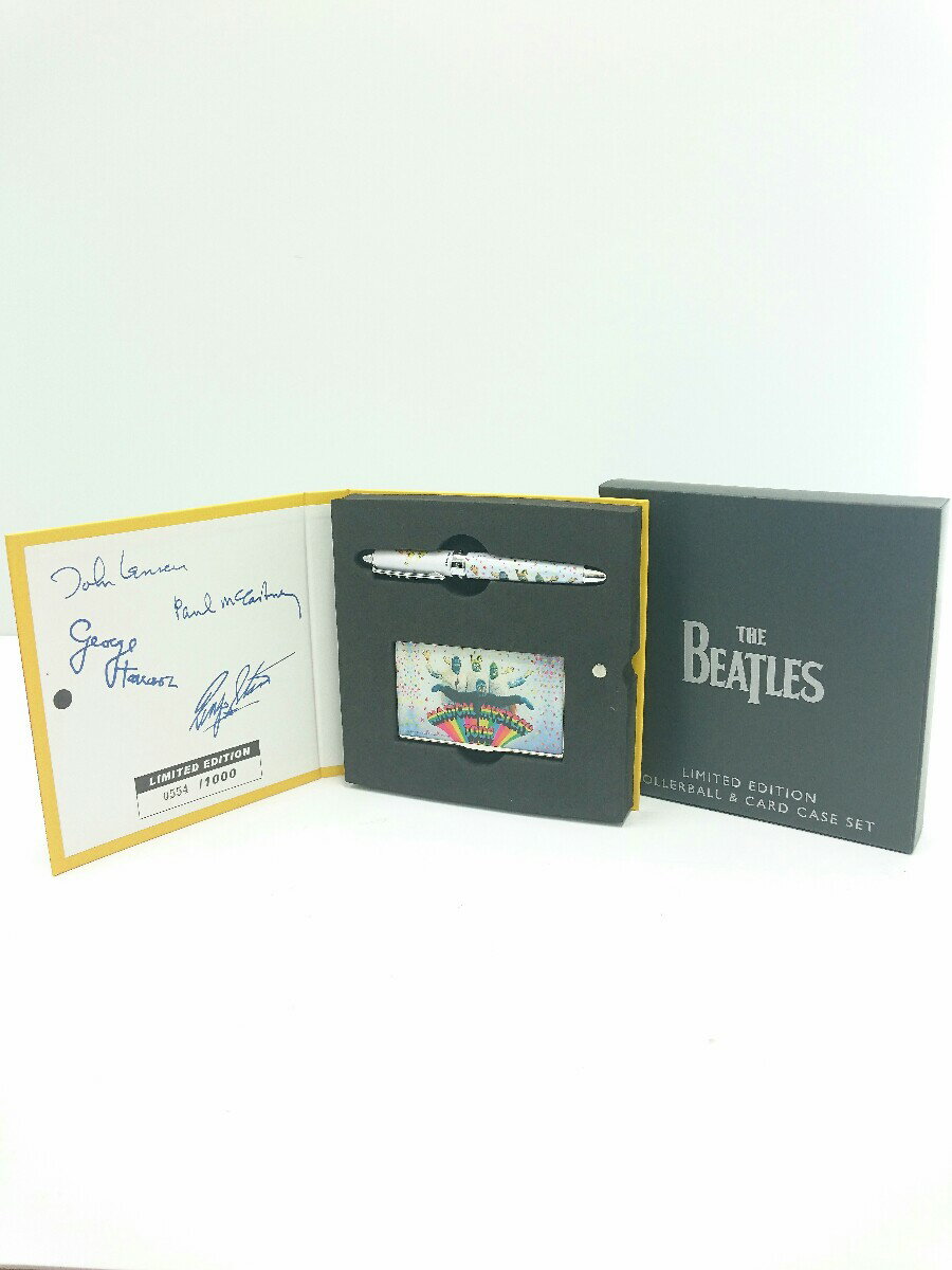 【中古】THE BEATLES/文具/ローラーボールペン&amp;カードケースセット MAGICAL MYSTERY TOUR【インテリア小物・日用雑貨】