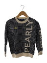【中古】PEARLY GATES◆ニット・セーター(厚手)/O/カシミア/マルチカラー/千鳥格子/055-0270032【レディースウェア】