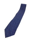 【中古】BVLGARI◆クマ/ネクタイ/シルク/NVY/総柄/メンズ【服飾雑貨他】