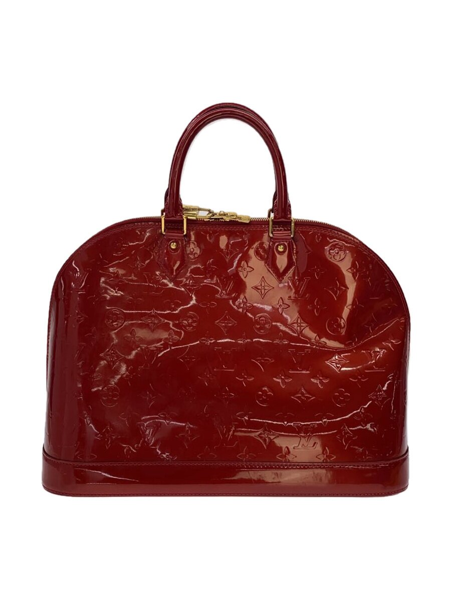 C, G, K - 【中古】LOUIS VUITTON◆アルマMM_モノグラム・ヴェルニ_RED/エナメル/RED【バッグ】
