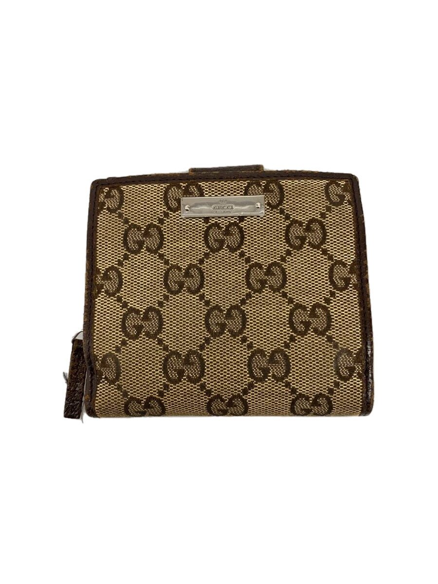 【中古】GUCCI◆2つ折り財布/--/BEG/総柄/レディース/146568【服飾雑貨他】