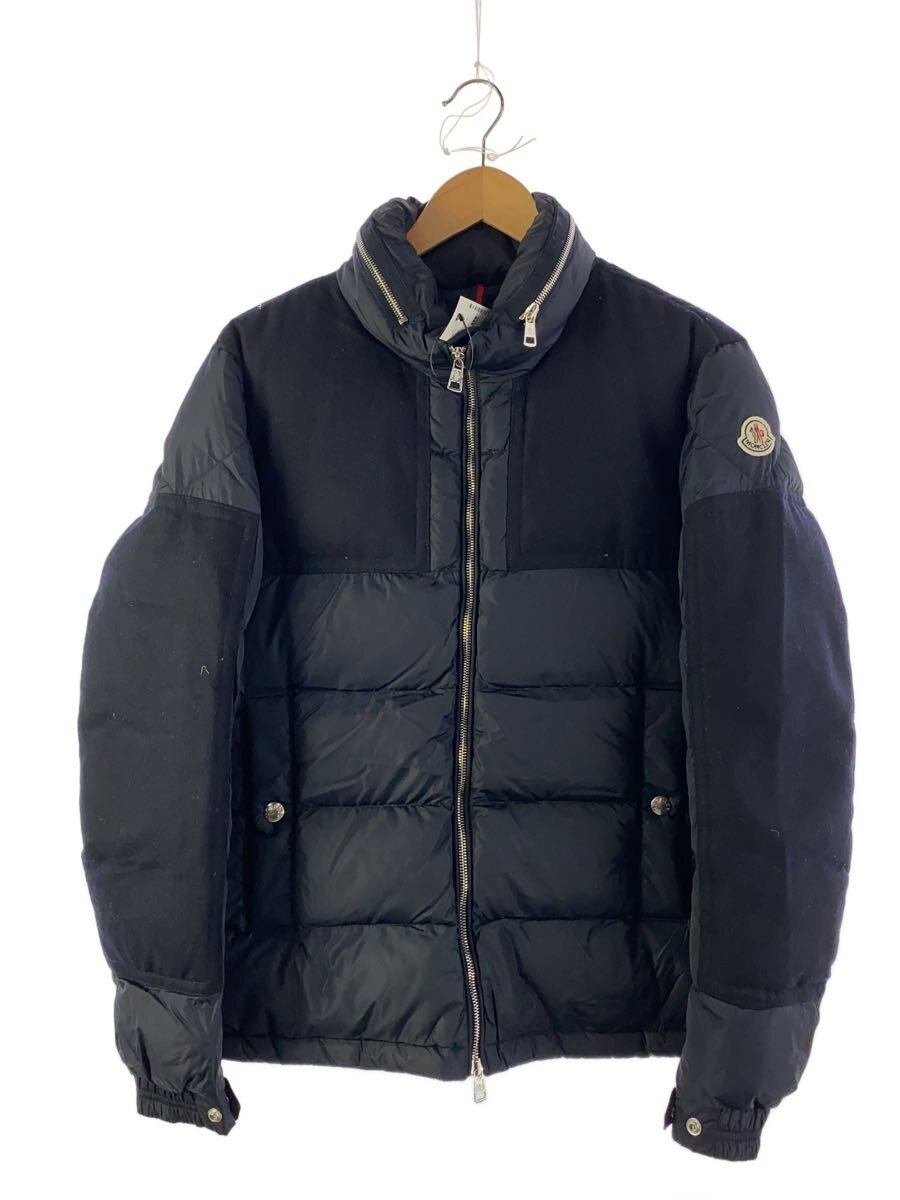【中古】MONCLER◆ARCS GIUBBOTTO/ダウンジャケット/1/ナイロン/NVY/無地/ ...