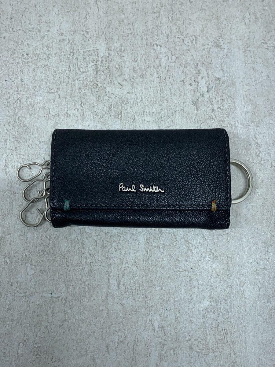 【中古】Paul Smith◆キーケース/レザー/BLK/無地/メンズ【服飾雑貨他】 1