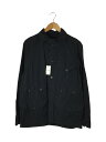 【中古】POST OVERALLS◆×BEAMS PLUS/カバーオール/M/コットン/ブラック/USA製【メンズウェア】