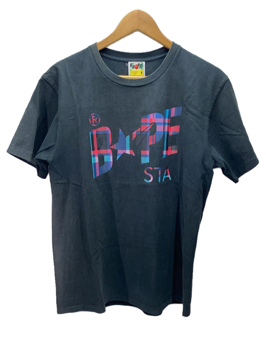 【中古】BAPE STA!◆Tシャツ/M/コットン/BLK/001TEF801038X【メンズウェア】