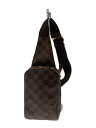 【中古】LOUIS VUITTON◆ジェロニモス_ダミエ・エベヌ_BRW/PVC/BRW/金具錆【バッグ】