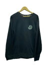【中古】STUSSY◆スウェット/L/コットン/BLK/Z3000SAS17【メンズウェア】