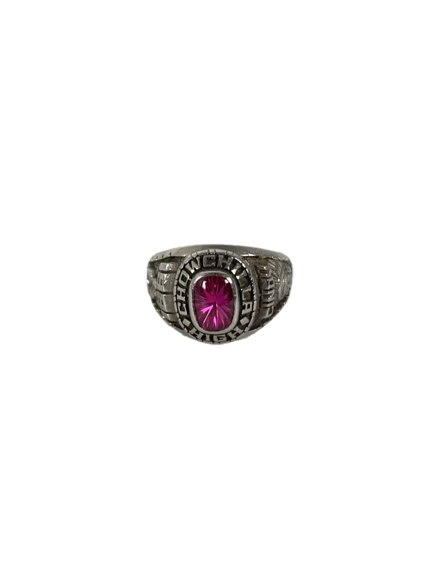 【中古】カレッジリング/リング/8号/カラーストーン/ピンク/メンズ/91年/CHOWCHILLA【服飾雑貨他】